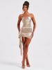 K Women's Slim Fitting Strapless Dress, Hip Hugging Dress, Women's High-end Dress_ecoleips.com
