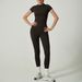 Women's Quick Drying Yoga Sports Set Two Piece Fitness Suit Short Sleeved Sportswear for Fitness_ecoleips.com