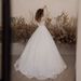 High-End European American Export Wedding Dress Summer Long Train Sexy Tulle Off-Shoulder Puff Sleeve for Women_ecoleips.com