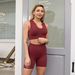 Women's Clothing Seamless Yoga Clothes Set Tight Yoga Sports Underwear Vest Bra Women Breathable Fitness Sports Shorts_ecoleips.com