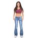 Women's Tight Elastic Tassel Flared Pants Solid Color Jeans Supply Denim Trousers For Ladies_ecoleips.com