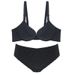 Aria Basics Women's Thick Cup Striped Bra And Panty Set New Summer Simple Sexy Underwear For Small Chest Gathering_ecoleips.com