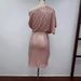 Women's Clothing Ladies Trimmed Shiny Glitter Party Club Dress One Shoulder Pleated Toast Dress Fashion_ecoleips.com
