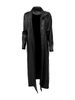 Oversized Faux Leather Coat – Longline Lapel Button-Up Jacket For Women (XS-XXL, Black/Burgundy/Khaki)_ecoleips.com