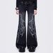 Gothic Dark Style New European And American Jeans With High-waisted Flared Legs, Winter Clothing, Cross-border Harajuku_ecoleips.com