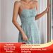 Summer Floral Print Women's Dress Sweet Fresh Tie up Slip Dress European American Style Cross Border Fashion for Women_ecoleips.com