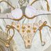 Women's Clothing Printed Steel Ring Gathered Drawstring Swimsuit Set With Built In Chest Pads And Straps For The Beach 2 Piece Bikini_ecoleips.com
