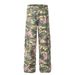 OREETA | Wilderness Loose American Trendy Brand Wide Leg Pure Cotton Rose Camouflage Work Pants_ecoleips.com