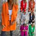 Women's Clothing Long Sleeve Hooded Casual Jacket - Cotton Blend, Loose Fit, Streetwear Style, Solid Color, S-5XL_ecoleips.com