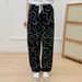 New Women Pajamas Home Pants Women's Pants Korean Style Loose Cartoon Elk Trousers Femme Plus Size Pants Outfits Bottoms Pyjamas_ecoleips.com