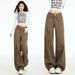 American Retro Versatile Slimming High-waisted Loose Wide-leg Pants, Autumn Winter Straight Jeans Women, Available For_ecoleips.com
