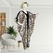 Muslim Patchwork Printed Robe Hot Sale Loose Printed Sequined V Neck Dress_ecoleips.com