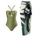 Bohemian Style European And American New Suits Gem Jewelry Jumpsuits Chiffon Skirts Sun Protection Holiday French Swimsuits_ecoleips.com