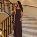 Slim Fit Solid Color Evening Dress European And American Style Back Tie Design Sleeveless Long Bodycon Fashion for Women_ecoleips.com