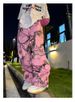 Pink Realtree Camo Cargo Joggers, Baggy Wide Leg Trousers With Drawstring, Streetwear Pants For Men/Women_ecoleips.com
