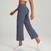 Women's Clothing Yoga Cropped Pants Sand Washed Air Layer Nude Slimming Sports Fitness Pants_ecoleips.com