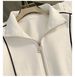 Women's Clothing Spring And Autumn New Casual Loose Stand Up Collar Cardigan Wide Leg Pants Two Piece Set_ecoleips.com