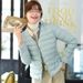 Women's Lightweight Down Jacket – Convertible Round/V-Neck Slim Fit Short Puffer Coat, Ultra-Thin Warm Outerwear For Winter_ecoleips.com