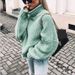 Women's Oversized Batwing Sleeve High Neck Knit Sweater - Soft Cotton Blend Yarn, Casual Loose Fit Pullover, Streetwear Chic (Multiple Colors )_ecoleips.com