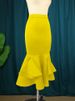 Office-to-Event Mermaid Skirt – High Waist Stretchy Pencil Skirt With Versatile Length For Women_ecoleips.com