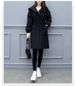 Women's Thickened Fleece-Lined Hooded Trench Coat, Long Loose Fit Casual Windbreaker, Warm Winter Jacket For Students & Office Wear_ecoleips.com