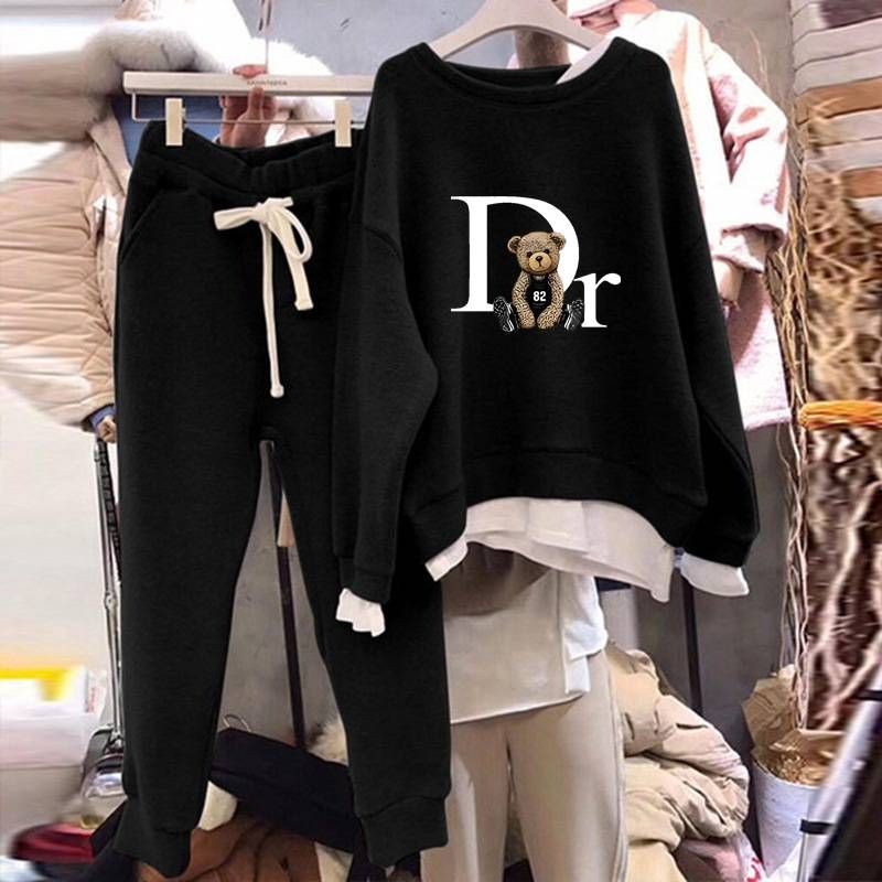 Y2k Striped Zip-Up Hoodie & Jogger Set For Women - Trendy Casual Tracksuit With 3d Print, Comfort Fit In Multiple Colors & Sizes_ecoleips.com