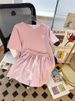 Women's Summer Casual Short Sleeve & Shorts Set – Loose Fit Breathable Polyester Two-Piece Outfit (M-3XL, Slimming Design, Trendy Letter Print) _ecoleips.com