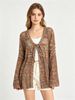 Colorful Hollow Knit Cardigan, Soft Breathable Loose Cover Up_ecoleips.com