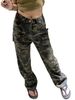 plus Size American Hip Hop Camouflage Cargo Pants High Waisted Wide Leg Loose Straight Casual Slimming Summer Trendy_ecoleips.com