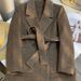 Women's Vintage-Inspired Brown Wool Blend Blazer With Belted Waist – Warm Winter Office & Casual Coat (Available In Plus Sizes)_ecoleips.com