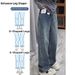 Retro High-Waisted Wide Leg Jeans For Women Loose Fit Slimming Straight Leg Plus Size Spring Autumn Stylish Clothing_ecoleips.com