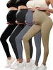 Slim Fitting High Waisted Seamless Maternity Leggings Women's Tight Fitting Solid Color Sports Maternity Pants_ecoleips.com