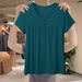 This Summer's Versatile, Stylish, And Age-Reducing Top Features A Buttoned Design With Short Sleeves And A Loose Fit, Pe_ecoleips.com