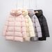 New White Duck Down Solid Color Simple Hooded Down Jacket Women's Loose New Winter Long Thickened Coat Tide_ecoleips.com