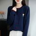 Korean-style Autumn And Winter Fashion Knitted Cardigan Sweater Jacket Women, 25 New Models, High-end Casual Outerwear_ecoleips.com