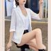 Women's Clothing Spring And Summer New British Style Casual Fashion Cotton And Linen Small Suit Large Size Jacket_ecoleips.com