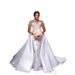 Pure White African Bride Wedding Dress New Foreign Trade Mermaid Fishtail Skirt Detachable Tail Women's Clothing Party Wear_ecoleips.com