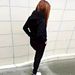 Personalized Letter Print Fleece-Lined Tracksuit Set Winter Warmth Sportswear Black S-XXL_ecoleips.com