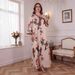Verve Muslim Abaya Clothing Printed Ladies' Robe Women's Dress_ecoleips.com