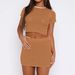 Beautiful Women's Sexy Exposed Navel Casual Tight Hip-wrapped Knitted Suit Skirt_ecoleips.com