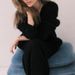 Women's Clothing Autumn And Winter Mink V Neck Knitted Sweater For Women New Loose Solid Color Cardigan Female Coat_ecoleips.com
