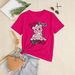 Breathable Cotton Printed Oversized T-Shirt For Women - Soft Round Neck Short Sleeve Top With 3D Floral Design (S-3XL)_ecoleips.com