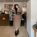 Summer Korean Version Of Large Size Women's Clothing Casual Long Dress Loose Knee T-shirt Long Dress Women's Nightdress_ecoleips.com