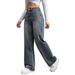 European And Cross-border Fashion 2026 New Spring Popular Retro Loose Slim-fit Narrow Wide-leg Pants In American Style_ecoleips.com