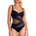 Aria Basics 2026 New Russian Sexy Backless One-Piece Swimsuit Mesh Hollow Bikini_ecoleips.com