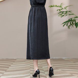 Simple Temperament Elegant Fashion Chinese Black Dress_ecoleips.com