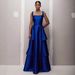 Elegant Blue A-Line Evening Dress for Women Slimming Party Gown for Birthday Banquet And Hosting_ecoleips.com