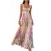 Women's Clothing Women's Pleated Floral Maxi Dress Digital Print For Formal & Casual For Women Casual Fashion Hollow Out Knit_ecoleips.com