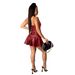 AL152 Independent Station European And American Women's Clothi Sexy Suspender PU Leather Skirt Party Dress_ecoleips.com