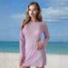 Women's Casual Lace Top Mesh Skirt Beach Robe Street Style Design Fashion_ecoleips.com